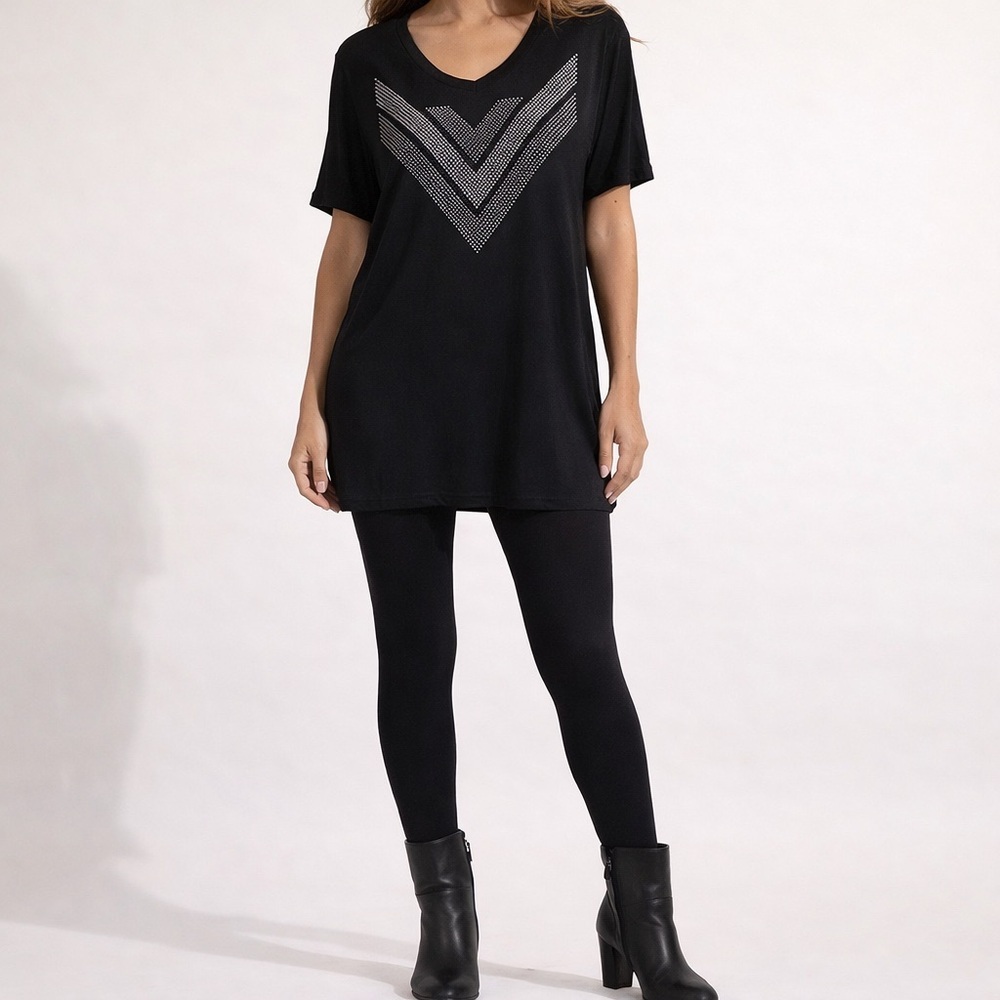 Vocal Plus Bling Top! Boots & leggings great look!